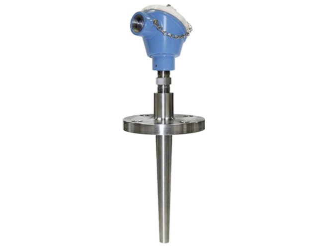E+H Modular TH14 RTD Thermometer in Flanged Thermowell