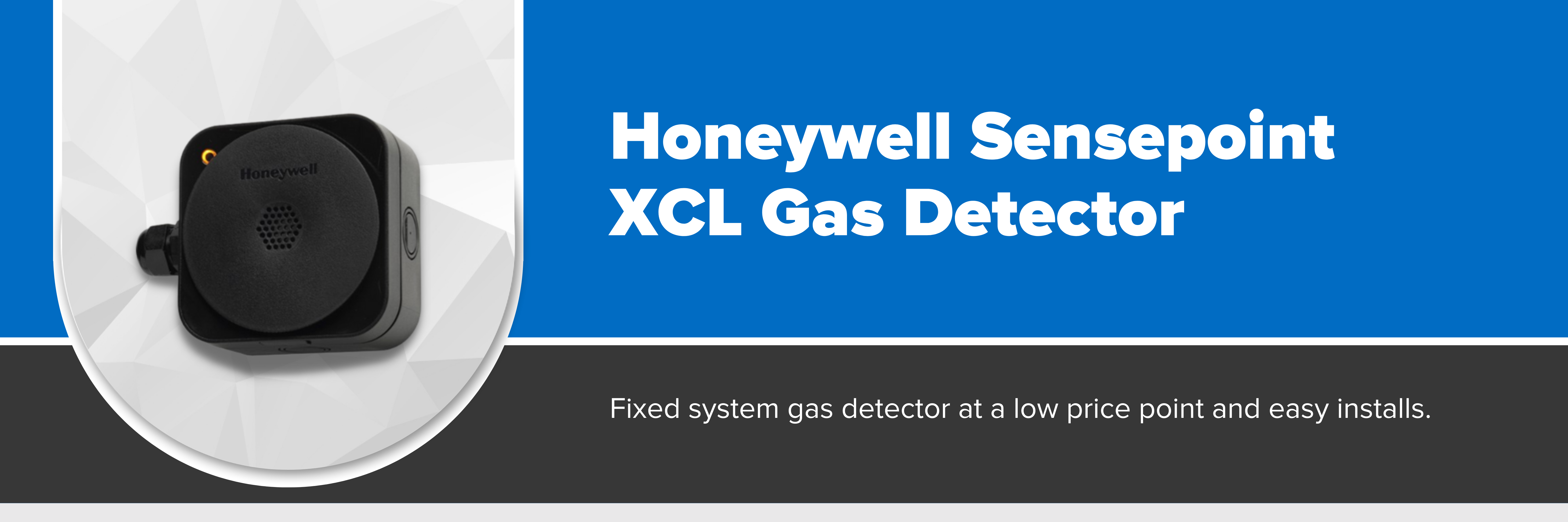 Header image with text "Honeywell Sensepoint XCL Gas Detector"