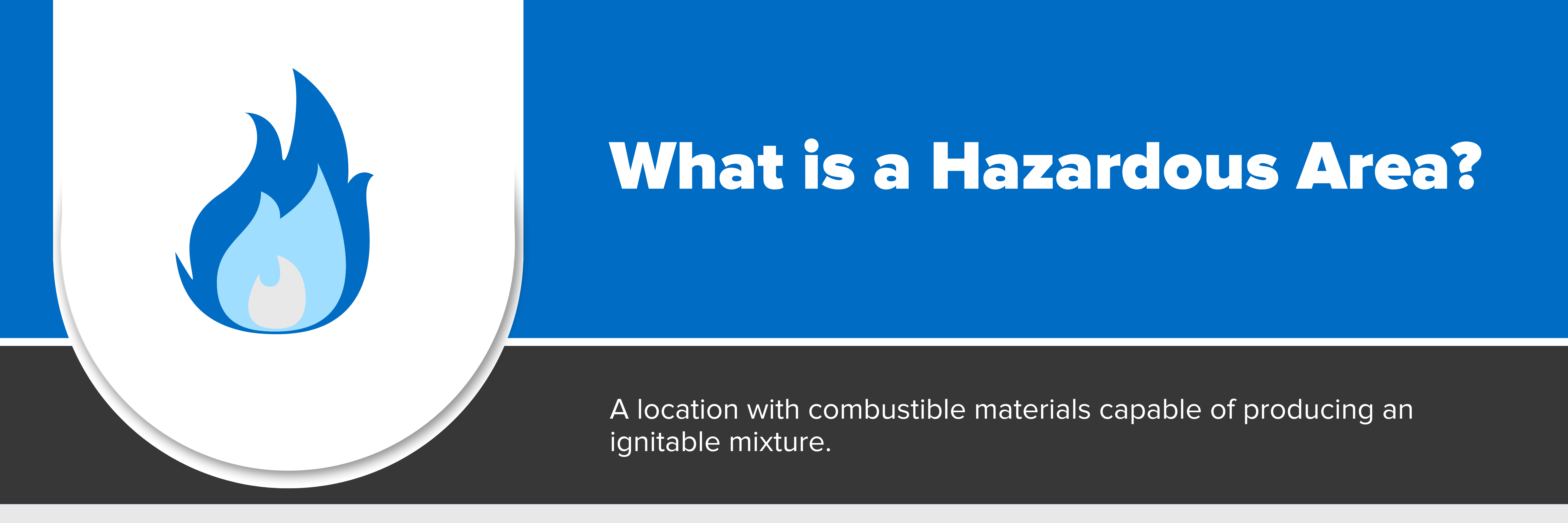 Header image with text "What is a Hazardous Area?"