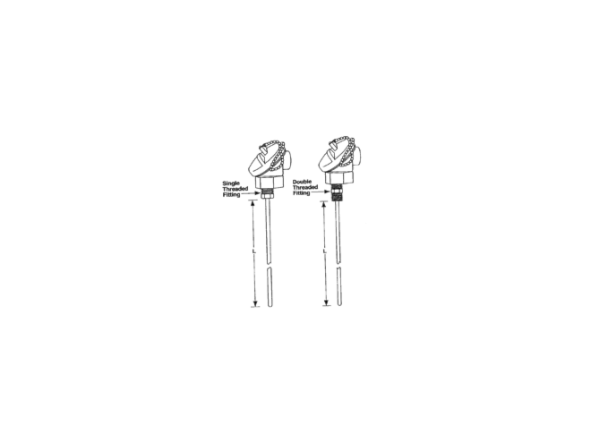 Watlow AR Style Mineral Insulated Thermocouple with Connection Head 