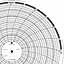 ABB Kent-Taylor OP103112B Green Ink Writing Circular Chart