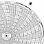 Honeywell 680016-396  Ink Writing Circular Chart