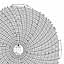Dickson 406 Ink Writing Circular Chart with Pilot Hole 