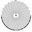 Honeywell 1500T  Ink Writing Circular Chart