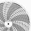 Honeywell 1571T  Ink Writing Circular Chart