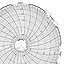 Honeywell 24001661-058  Ink Writing Circular Chart
