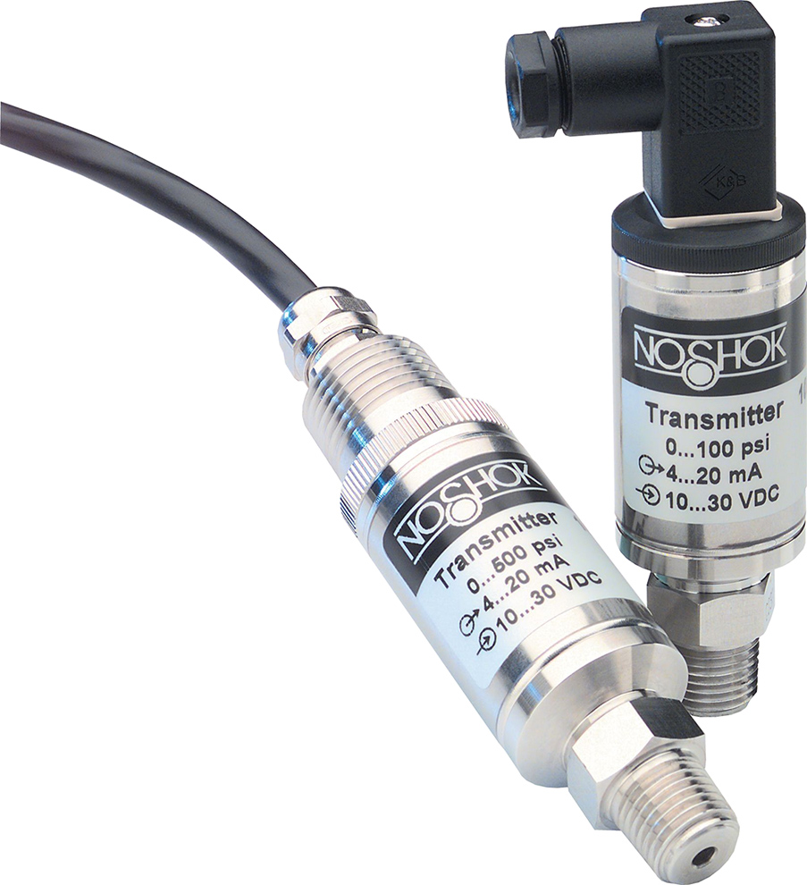 NOSHOK 300 Series Compact OEM Pressure Transducer 1/4 NPT Male = 10,000 Ohm +/-0.5% Accuracy 14-30 VDC 0-500 psig Pressure Range 0-10 VDC 3-Wire Output 