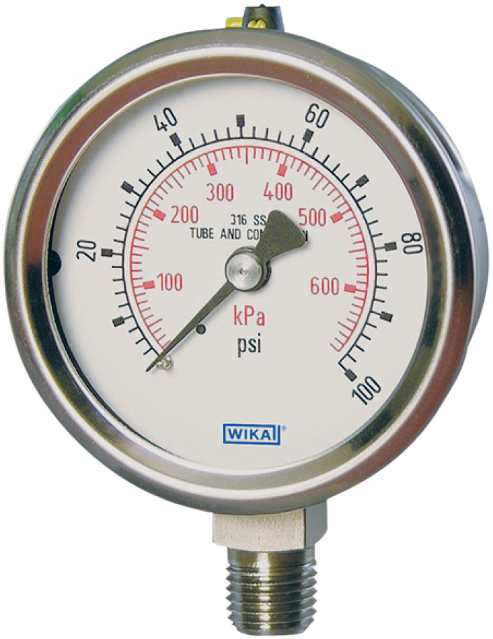 5 Five 1.5" Pressure Gauge 0 to 60 Psi  1/8" NPT Wika Instrument Corp Bulk 