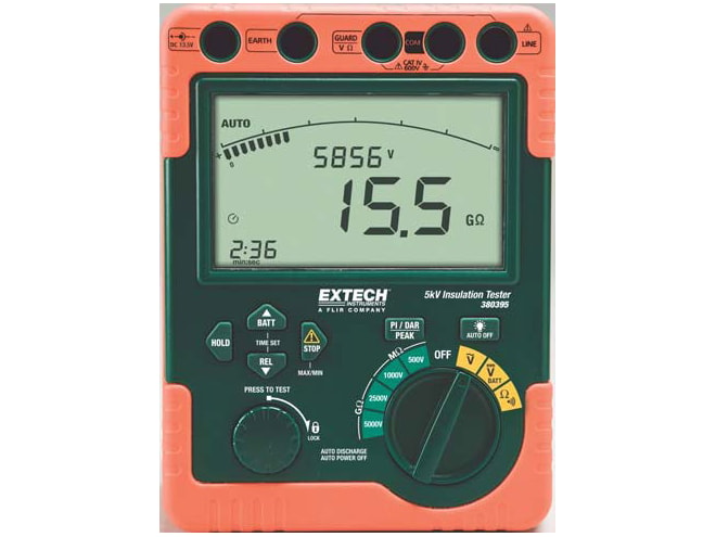 Extech 380395 / 380396 Digital High Voltage Insulation Tester