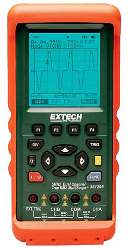 Extech 381295A/381395 Dual Channel MultiScope Multimeter