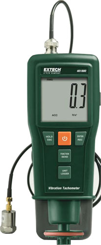 Extech 461880 Vibration Meter and Laser Tachometer