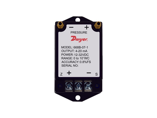 Dwyer 668B/D Differential Pressure Transmitters