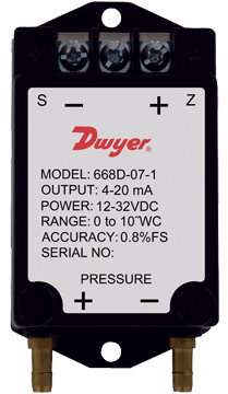 Dwyer 668B/D Differential Pressure Transmitters