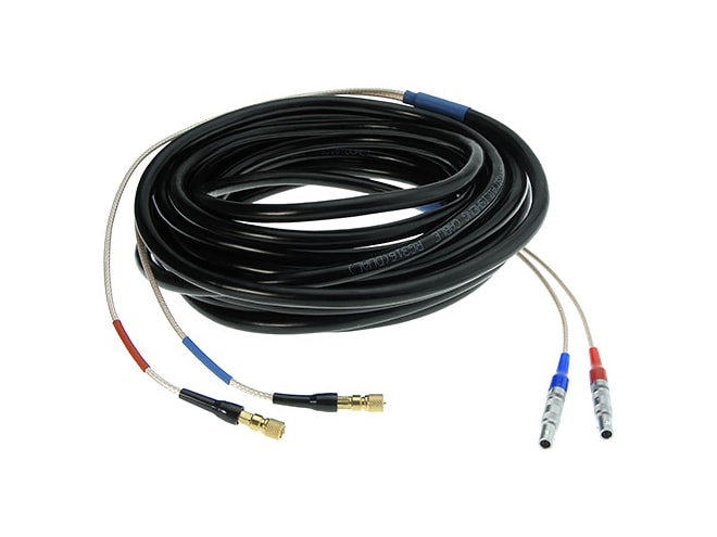 Pair of small pipe dual transducer cables