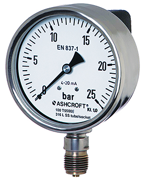 Details about   Ashcroft Pressure Gauge 45-1279-A8-04L-300# 4-1/2" bra tube/brass set lower conn 