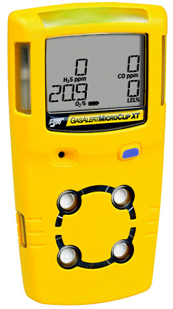 BW Gas Alert Monitor Detector Calibrated MICROCLIP Xl 