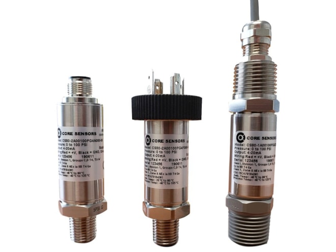 Core Sensors CS81 Intrinsically Safe Low Pressure Transducer