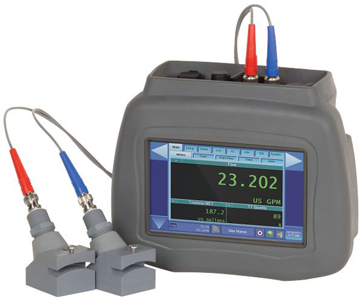 PVC Dynasonics / RFI Aluminum DTFXE-GP-AKNB-NN Ultrasonic Energy Flow Meter 