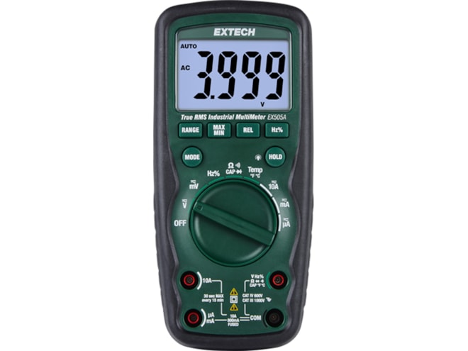 Extech True Rms Mini Multimeter Extech EX505A Heavy Duty True RMS Multimeter | Multimeters | Instrumart