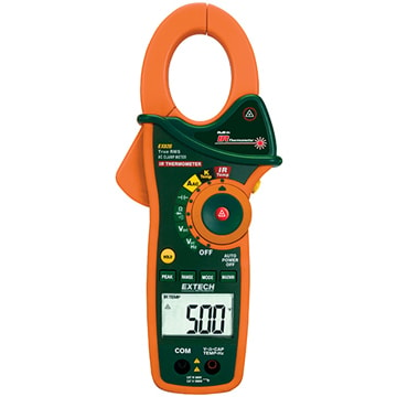 Extech EX820 Clamp Meter & IR Thermometer
