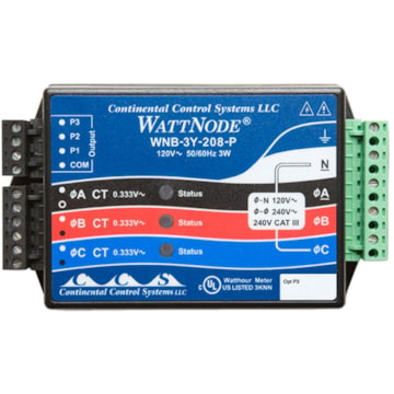 HOBO WattNode 1 / 2 / 3 Phase Wye kWh Transducer Sensor