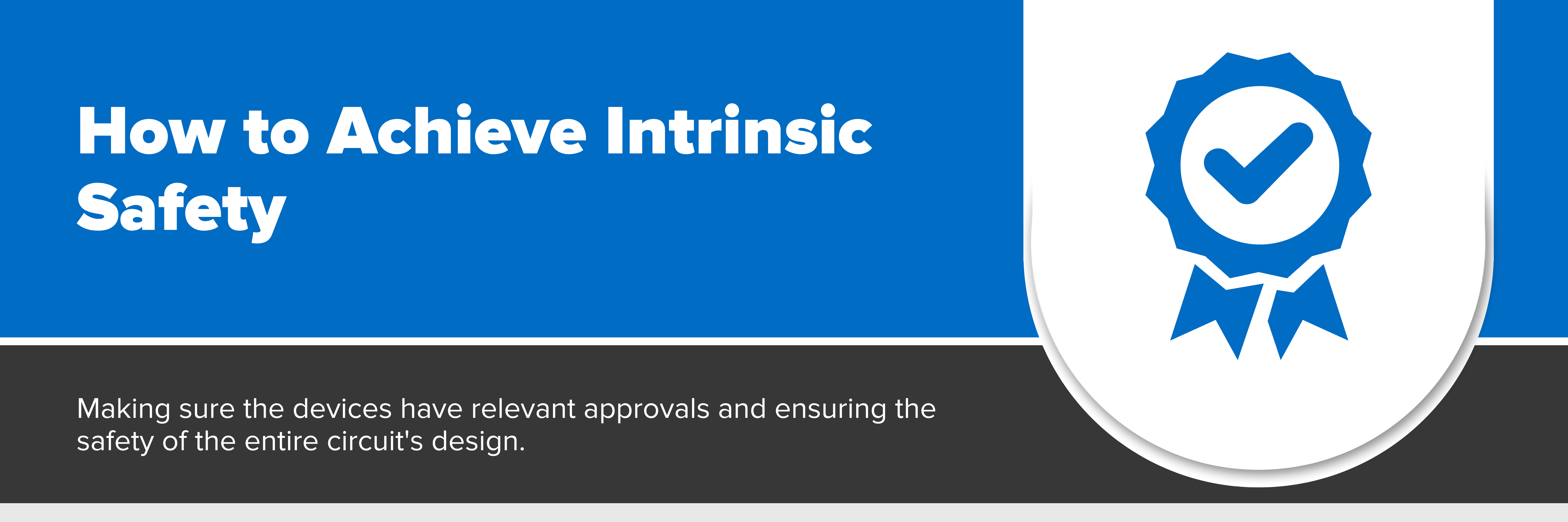 Header image with text "How to Achieve Intrinsic Safety"