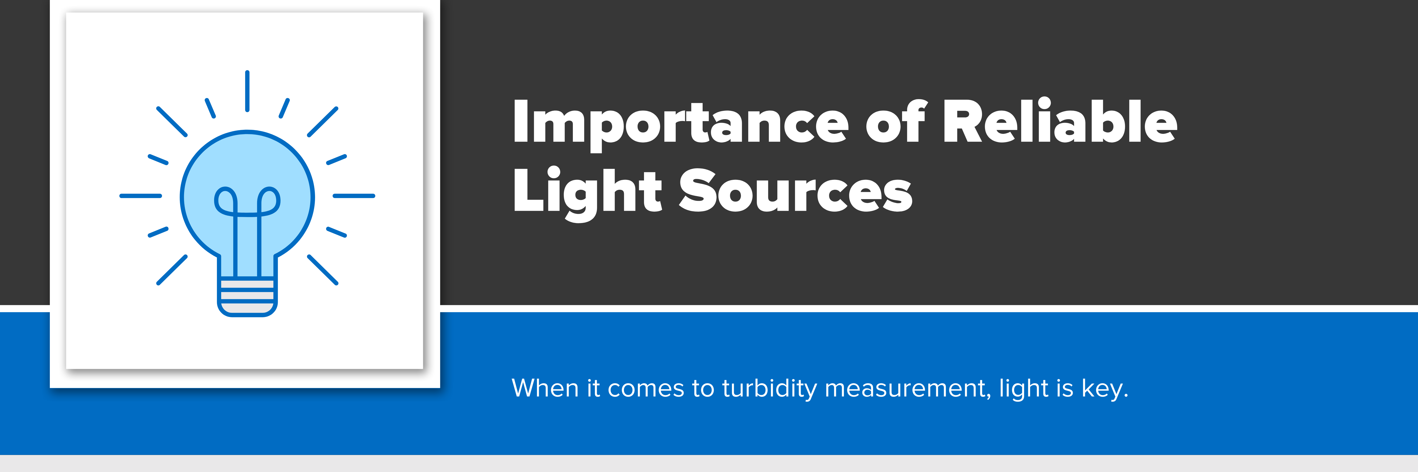 Header image with text "Importance of Reliable Light Sources"