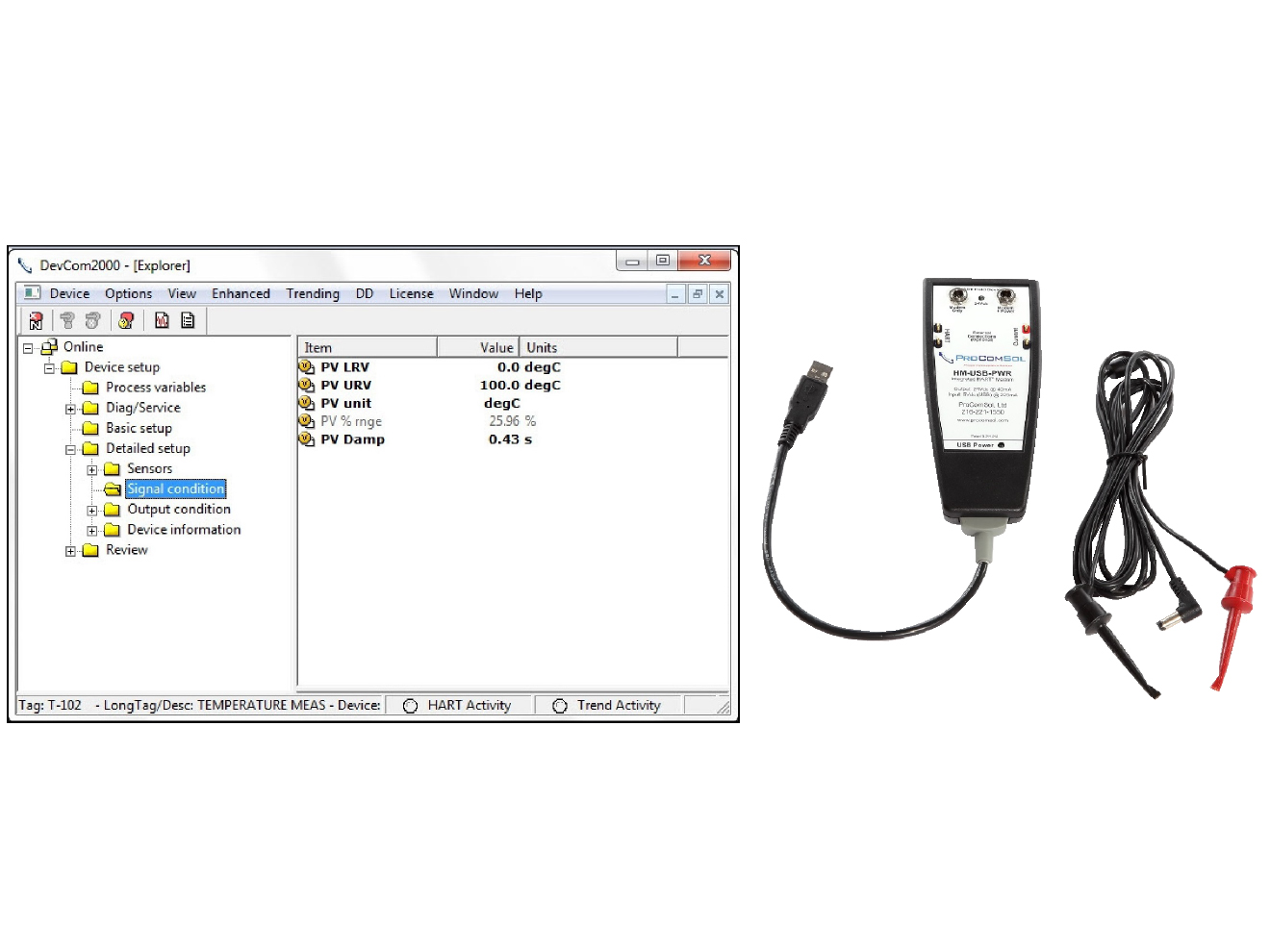 ProComSol COM-PC-PWR Windows HART Communicator Bundle