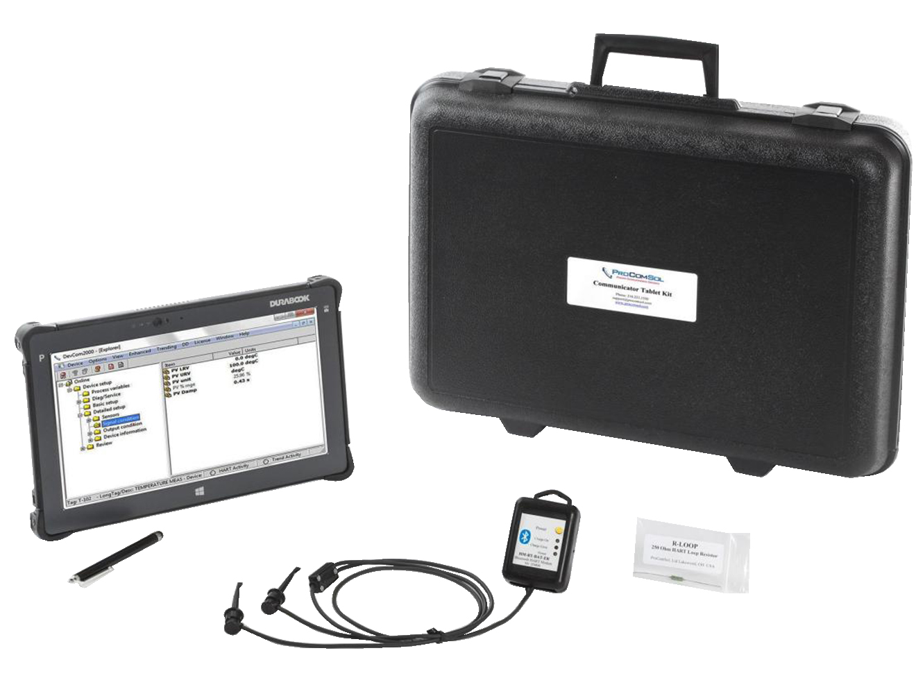 ProComSol TAB-PC-R-BT Windows Tablet HART Communicator Kit