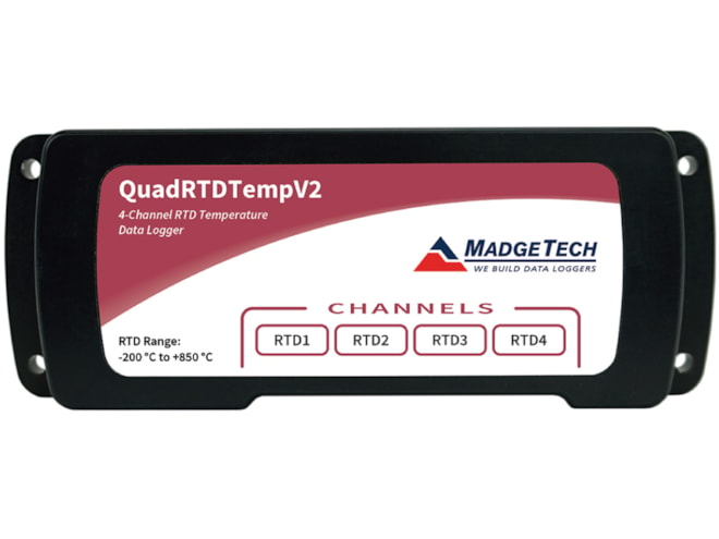 MadgeTech QUADRTDTEMPV2 Temperature Data Logger