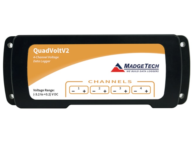 MadgeTech QuadVoltV2 Voltage Data Logger