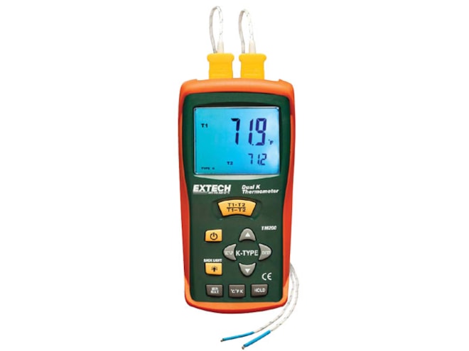 Extech TM200 Dual Input Type K Thermometer