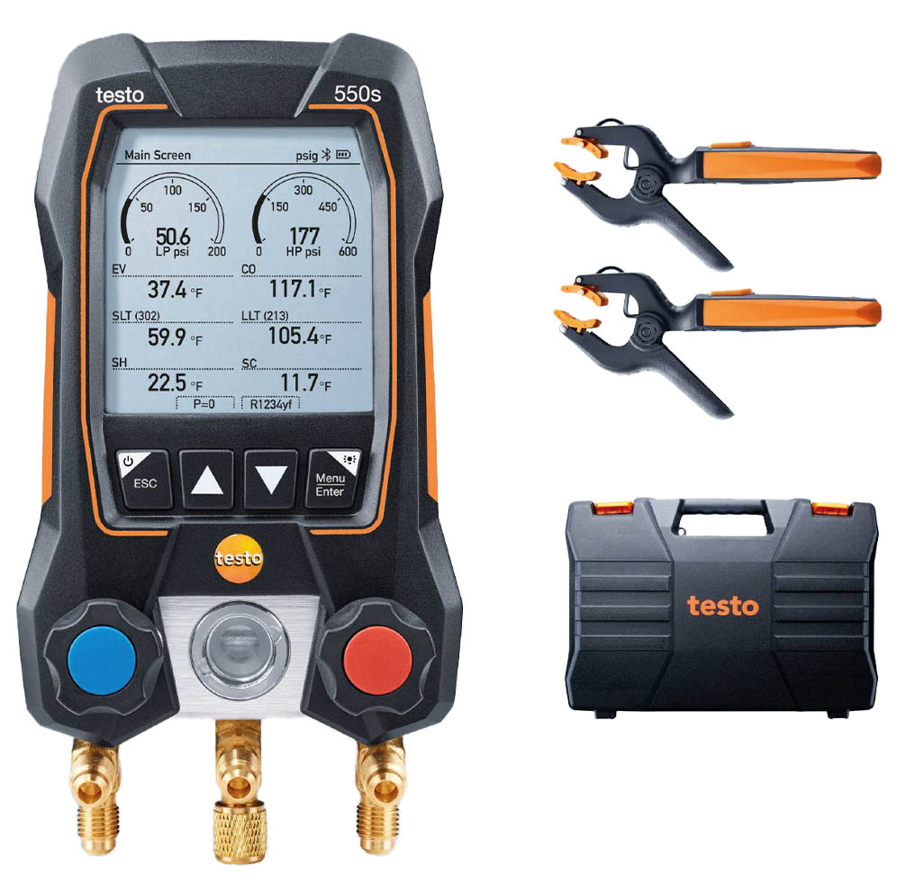 Testo 550S Digital Manifold Kit