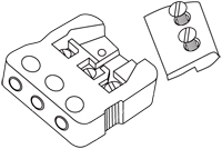 Watlow Three-Pole Connectors
