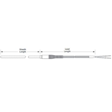 Watlow AF Style Mineral Insulated Thermocouple with Metal Transitions