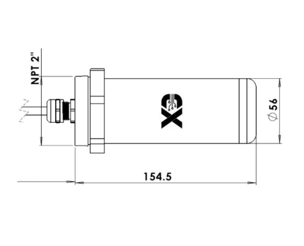 Ellenex PLM2-L Low Power Submersible Level Transmitter