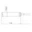 Ellenex PLM2-L Low Power Submersible Level Transmitter - Standard Size Sensor Head Illustration