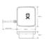 Ellenex TTS2-L Low Power Temperature Transmitter - Rectangular Enclosure Illustration