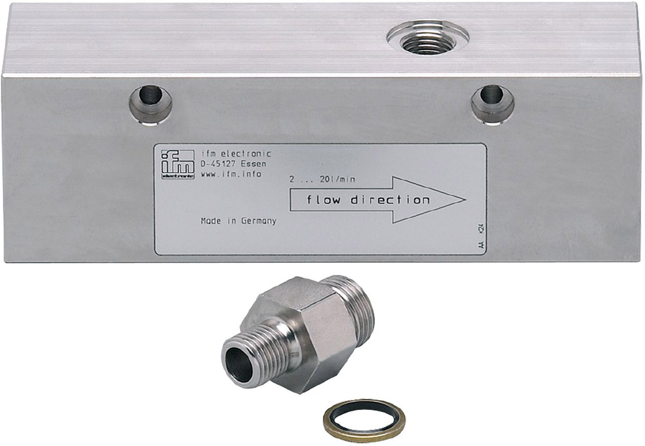 ifm efector E4 Series Low Flow Volume Process Adapter