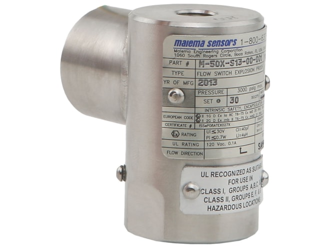 Malema M-50X Explosion Proof Fixed Flow Switch