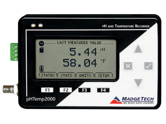 MadgeTech pHTemp2000 pH & Temperature Data Logger 