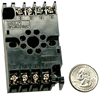 8 Pin Socket Screw-down type (UL) (terminals on front)