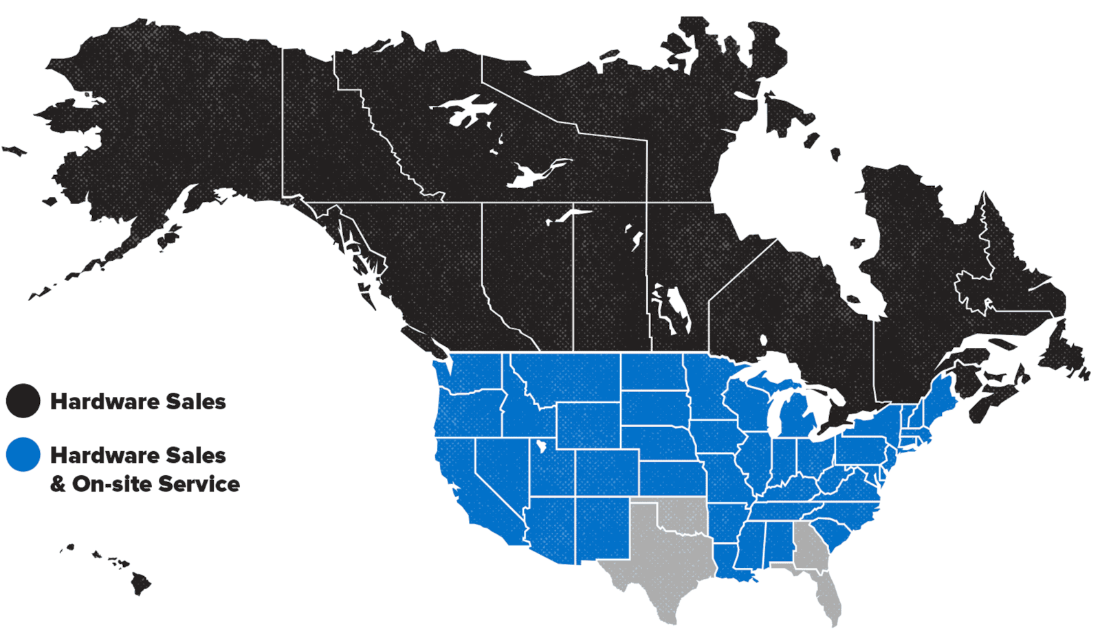Map of North America